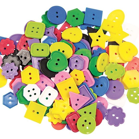 Bright Buttons Arts & Crafts Buttons Preschool Buttons Sorting Buttons - Picture 2 of 5